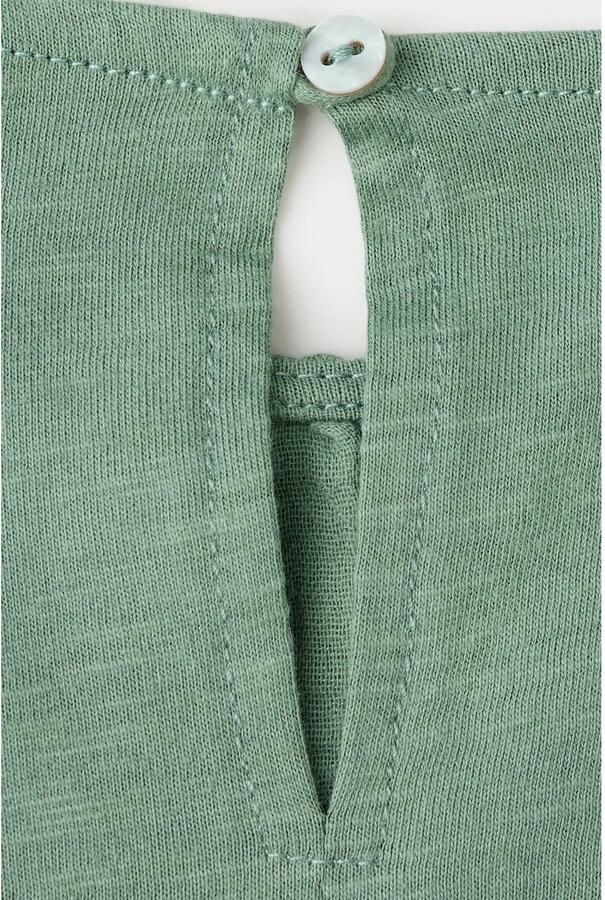 Mango Kids blousetop met ruches groen - Foto 2