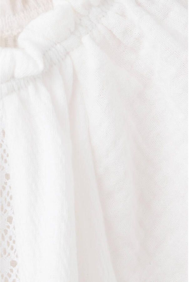 Mango Kids blousetop met ruches wit - Foto 3