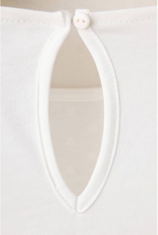 Mango Kids blousetop met ruches wit - Foto 3