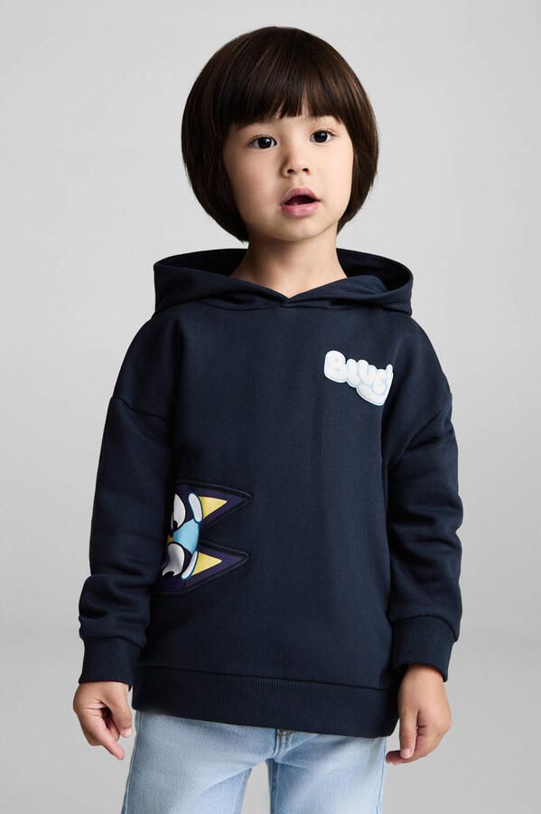 Mango Kids Bluey hoodie donkerblauw