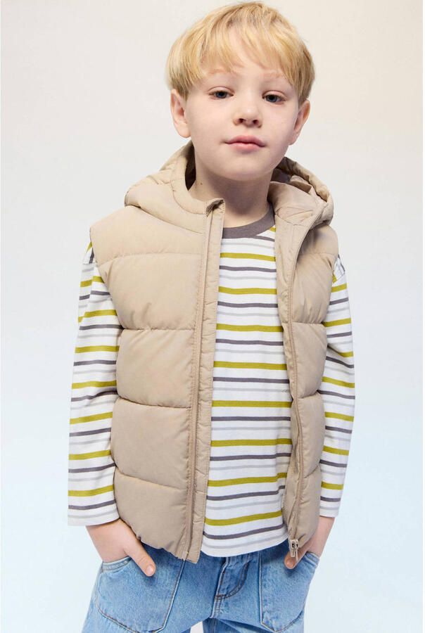 Mango Kids bodywarmer beige