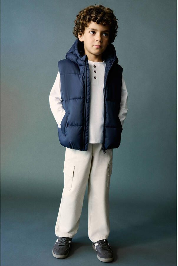 Mango Kids bodywarmer marineblauw