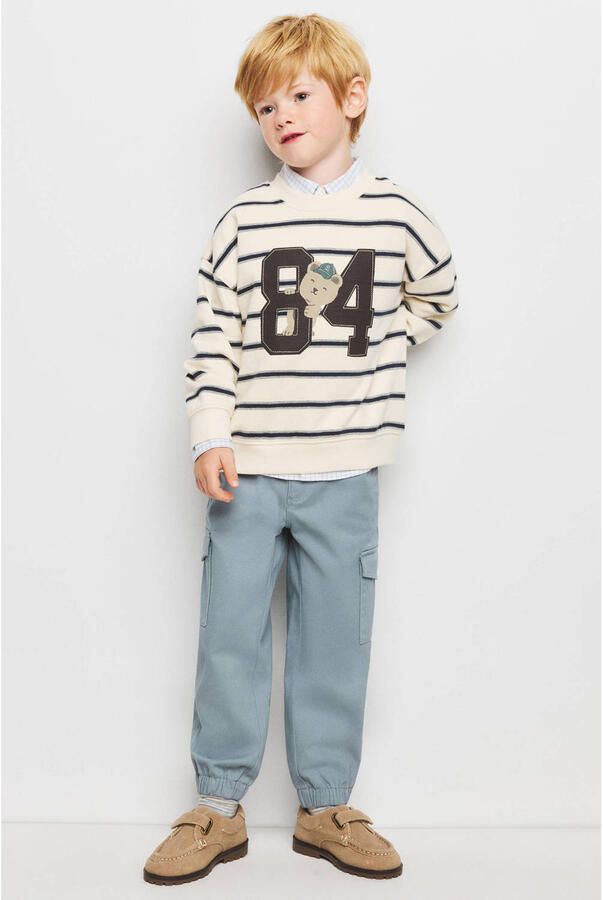 Mango Kids cargobroek blauw