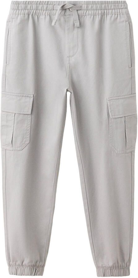 Mango Kids cargobroek grijs