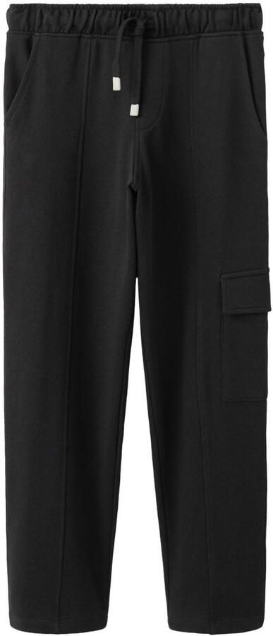 Mango Kids cargobroek zwart