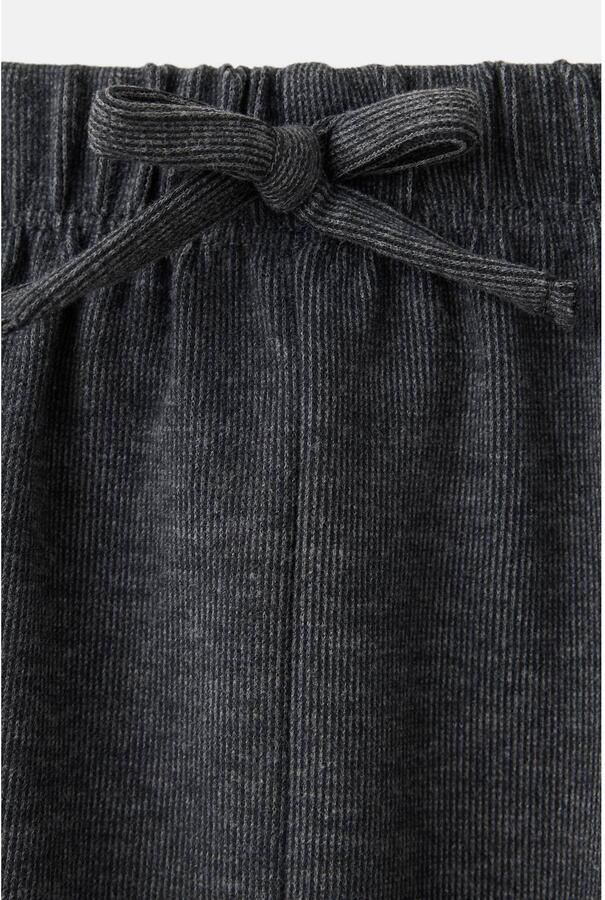 Mango Kids casual broek antraciet Grijs Meisjes Polyester Effen