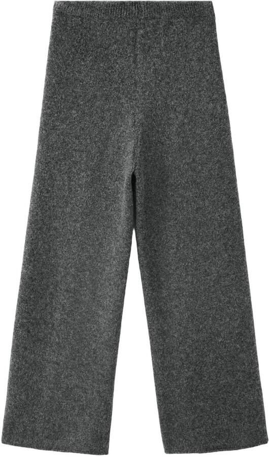 Mango Kids casual broek antraciet Grijs Meisjes Acryl Effen