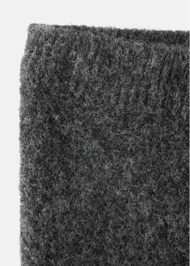 Mango Kids casual broek antraciet Grijs Meisjes Acryl Effen - Foto 3