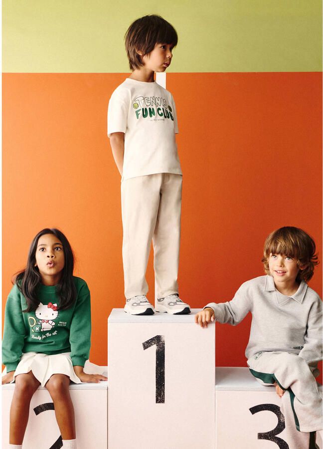 Mango Kids casual broek beige - Foto 2