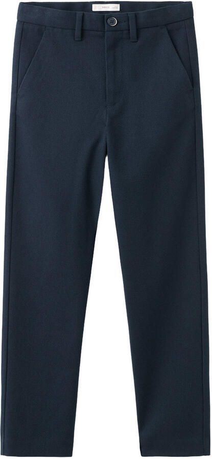 Mango Kids casual broek donkerblauw
