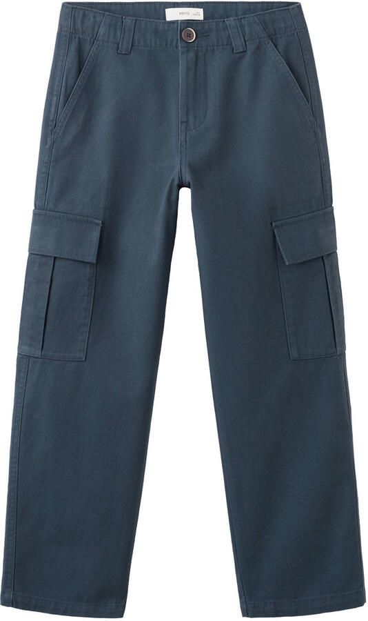 Mango Kids casual broek donkerblauw