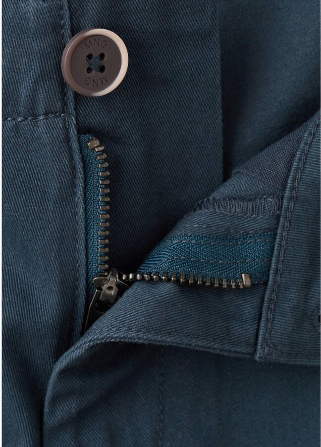 Mango Kids casual broek donkerblauw - Foto 3