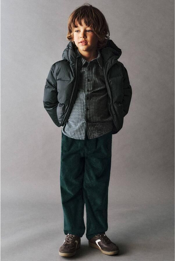 Mango Kids casual broek donkergroen