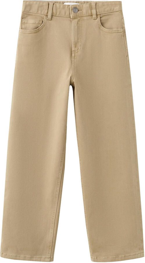 Mango Kids casual broek lichtbruin