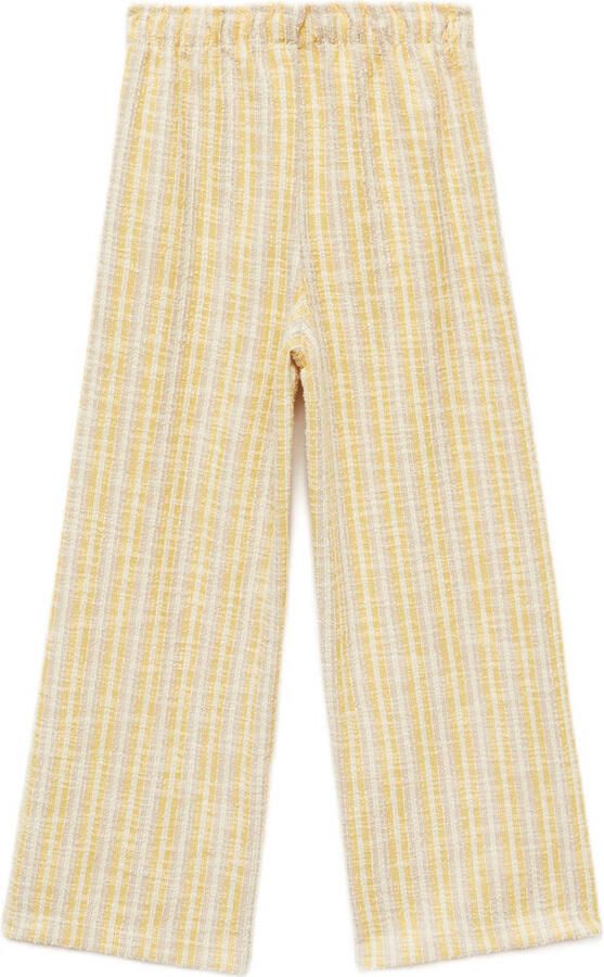 Mango Kids casual broek lichtgeel - Foto 2