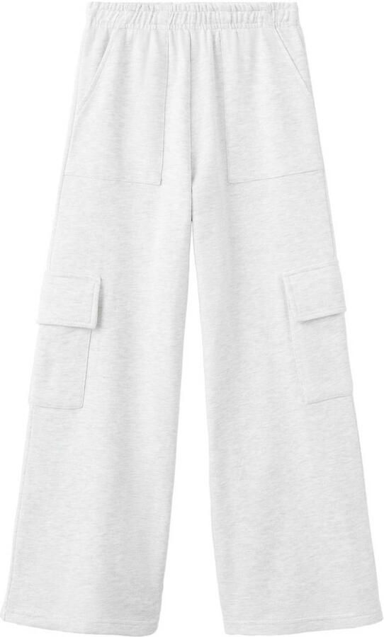 Mango Kids casual broek lichtgrijs