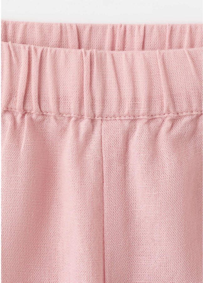 Mango Kids casual broek lichtroze - Foto 2