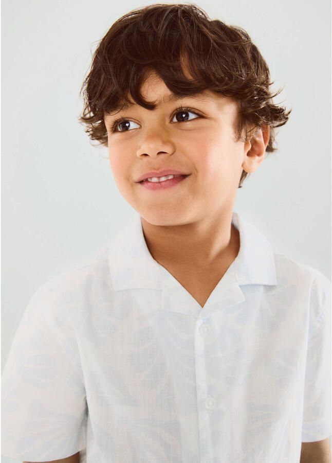 Mango Kids casual overhemd lichtblauw - Foto 3