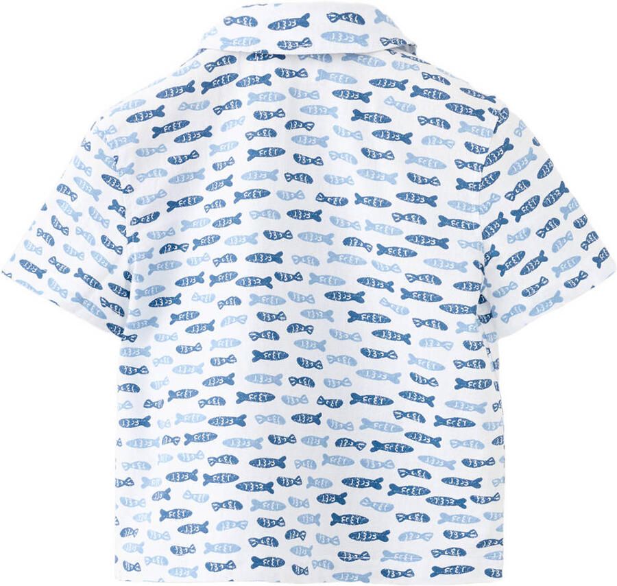 Mango Kids casual overhemd lichtblauw - Foto 2