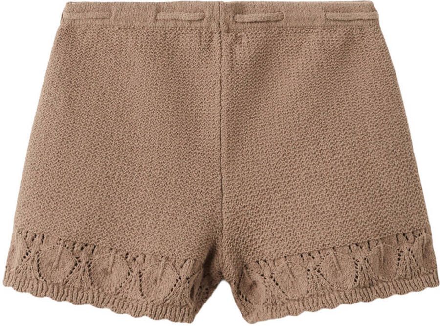 Mango Kids casual short broderie bruin - Foto 2