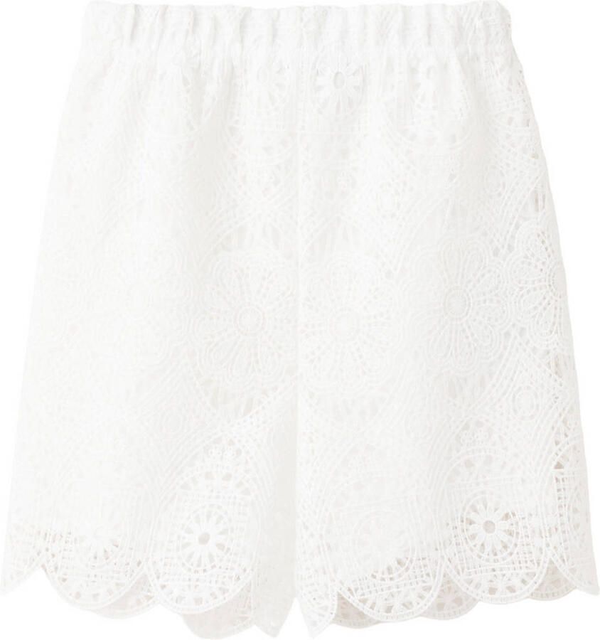 Mango Kids casual short broderie wit - Foto 2