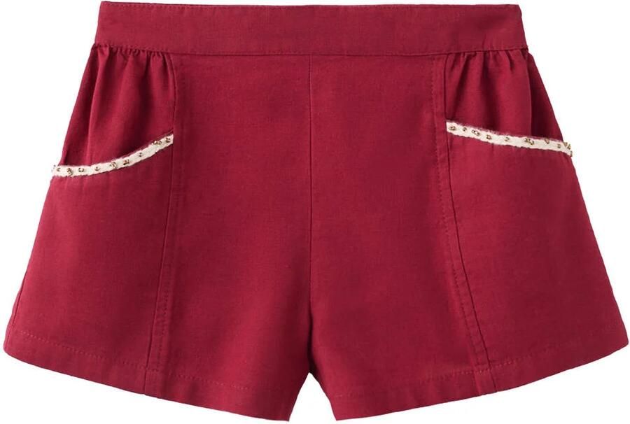 Mango Kids casual short donkerrood
