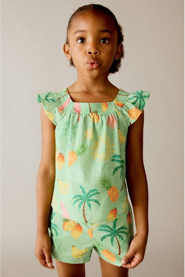 Mango Kids casual short groen