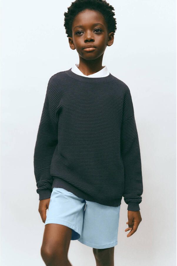 Mango Kids casual short lichtblauw