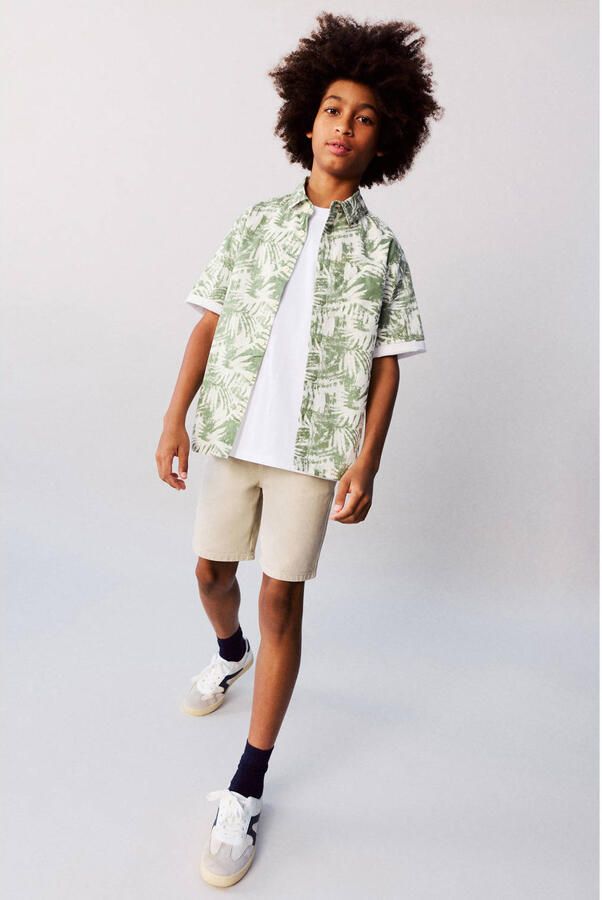 Mango Kids casual short lichtbruin - Foto 2