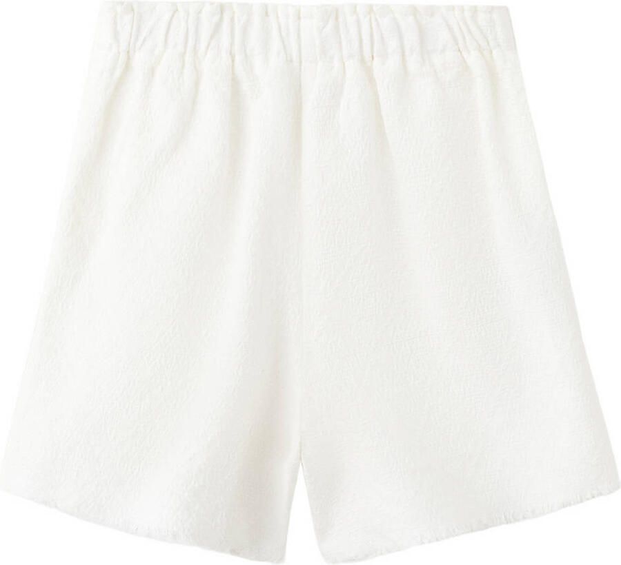Mango Kids casual short met textuur wit - Foto 2