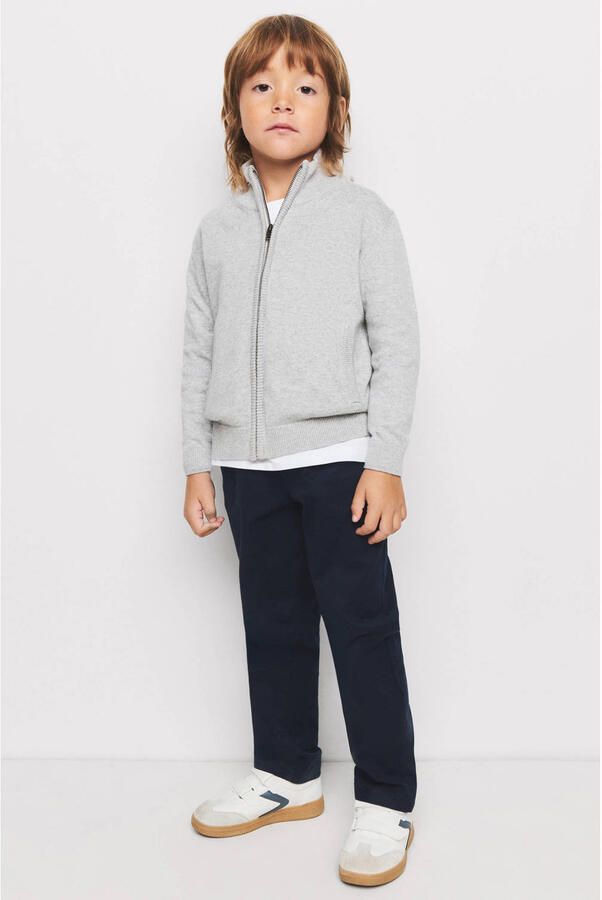 Mango Kids chino donkerblauw