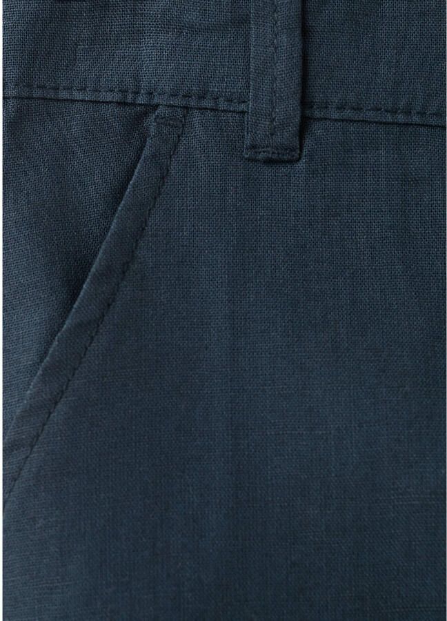 Mango Kids chino met linnen donkerblauw - Foto 2