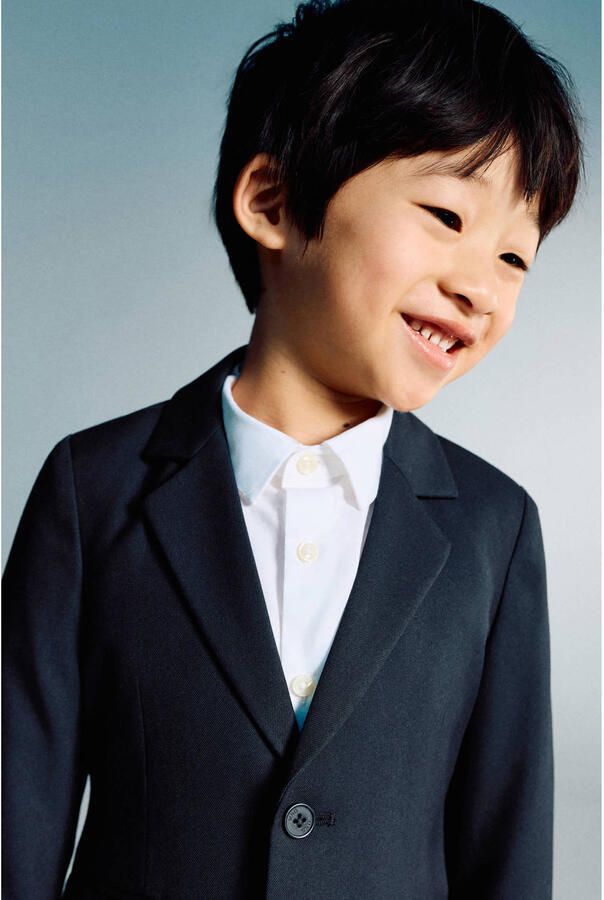 Mango Kids colbert marineblauw - Foto 3