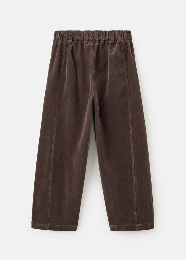Mango Kids corduroy broek bruin Meisjes Katoen Effen - Foto 3