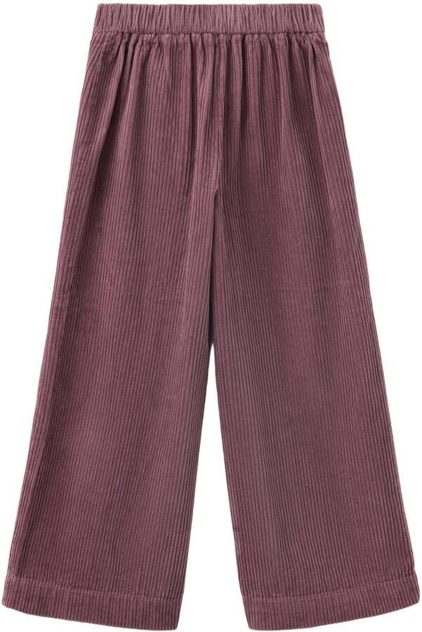 Mango Kids corduroy casual broek bordeauxrood - Foto 3