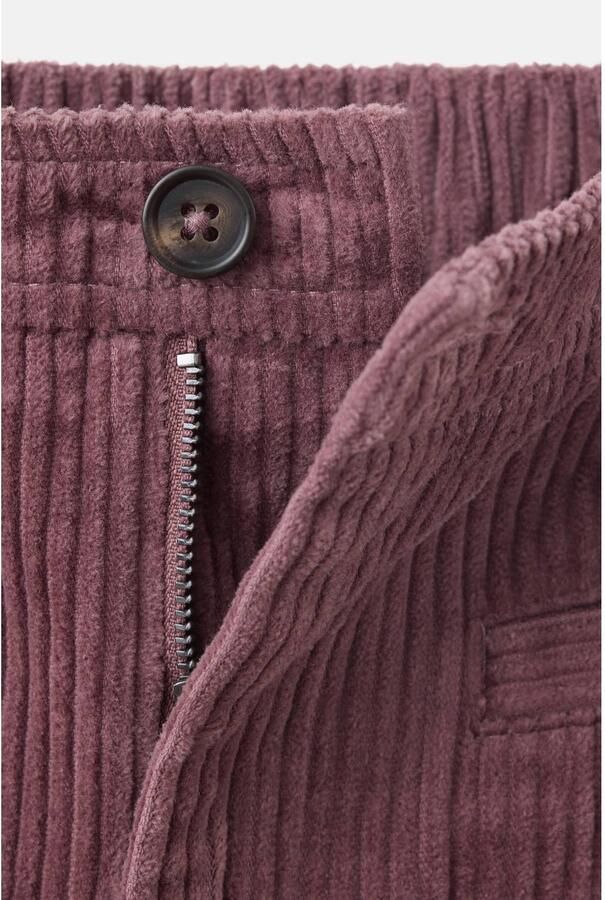 Mango Kids corduroy casual broek bordeauxrood - Foto 2