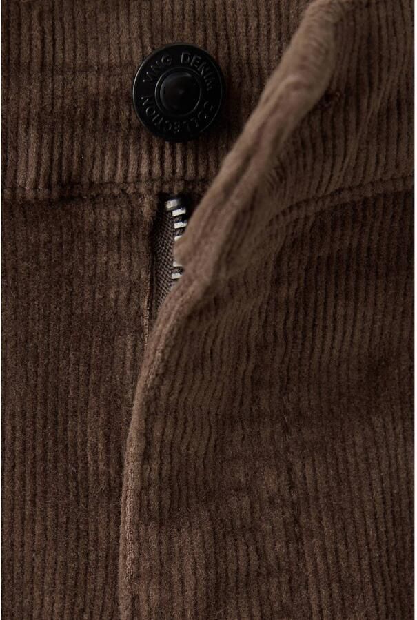 Mango Kids corduroy casual broek bruin - Foto 2