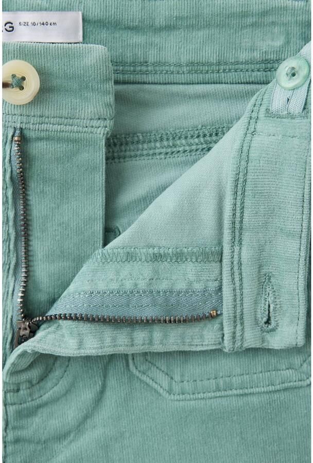 Mango Kids corduroy casual broek turquoise - Foto 2