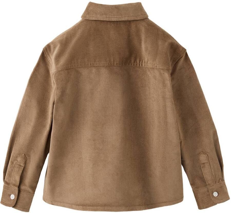 Mango Kids corduroy casual overhemd bruin - Foto 2