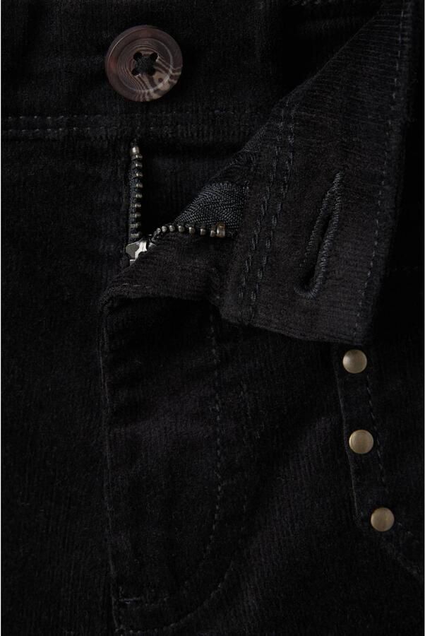 Mango Kids corduroy flared broek met studs zwart - Foto 3