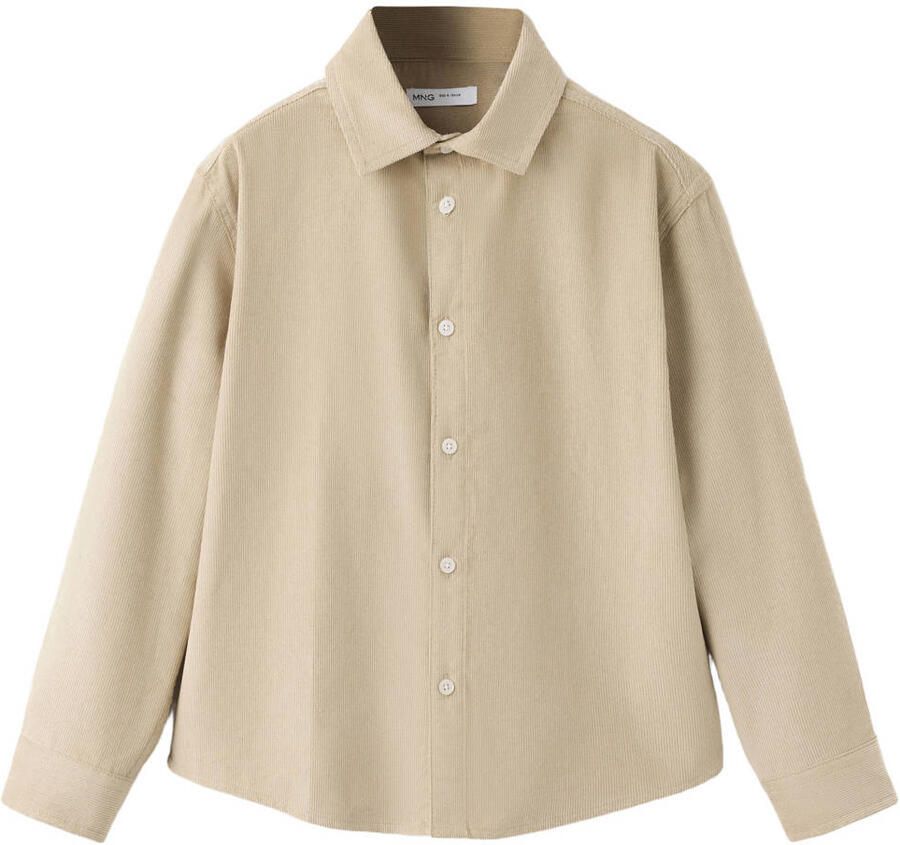 Mango Kids corduroy overhemd beige