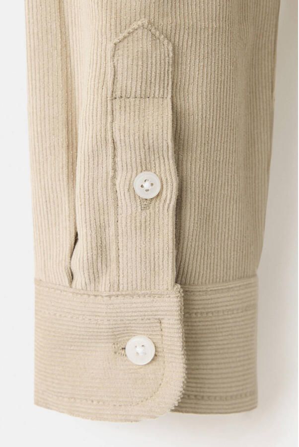 Mango Kids corduroy overhemd beige - Foto 3