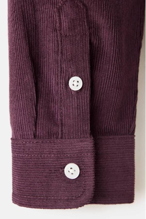 Mango Kids corduroy overhemd donkerrood - Foto 2