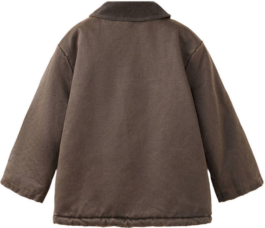 Mango Kids corduroy tussenjas donkerbruin - Foto 2