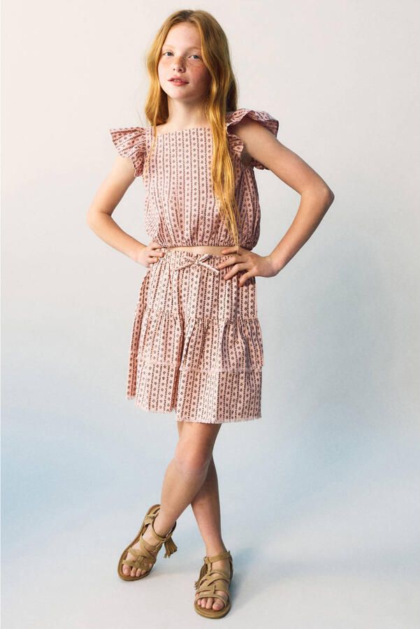 Mango Kids cropped top roze