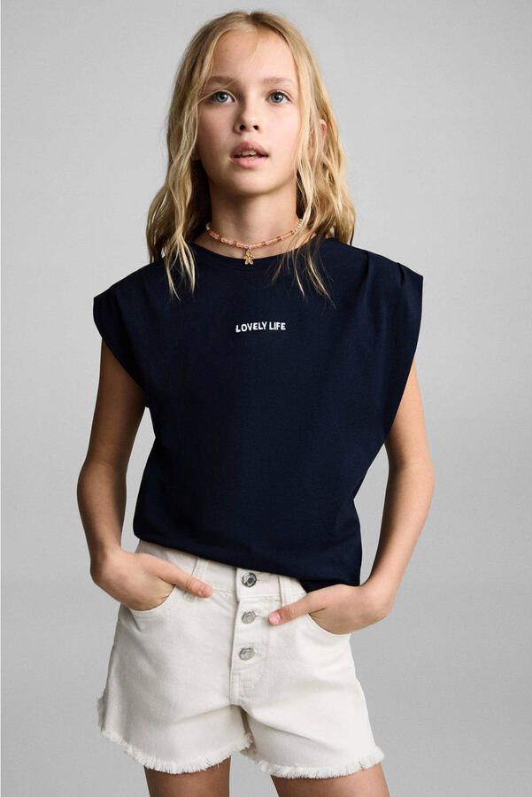 Mango Kids denim short ecru - Foto 1