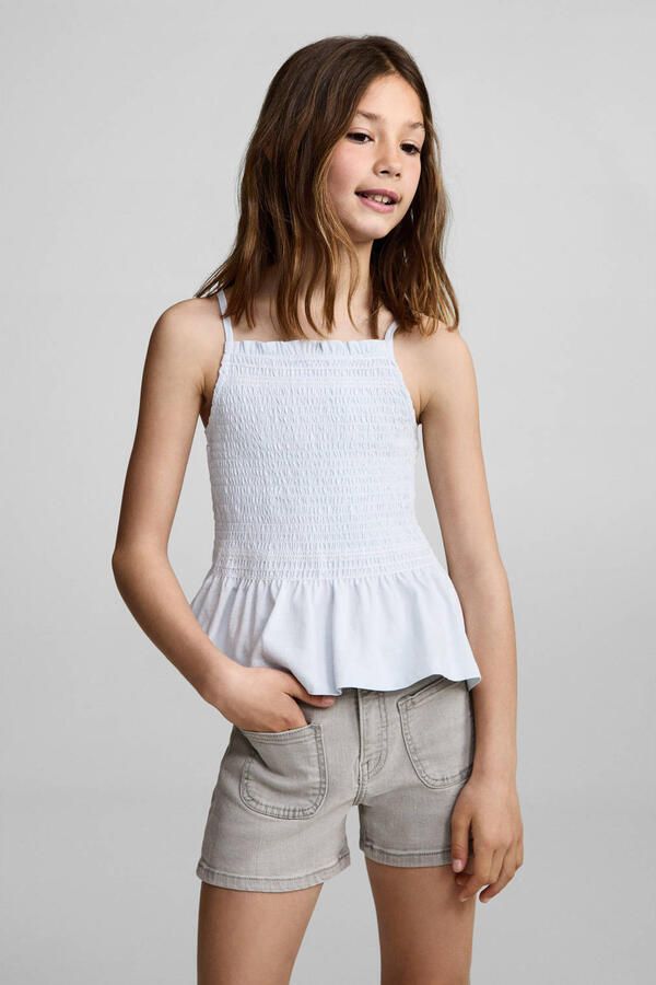 Mango Kids denim short grey denim
