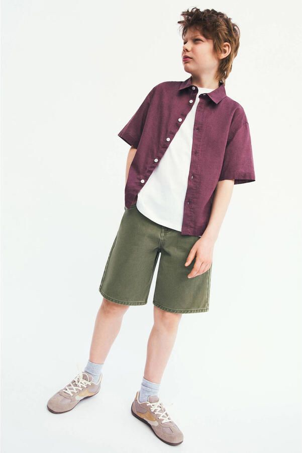 Mango Kids denim short kaki