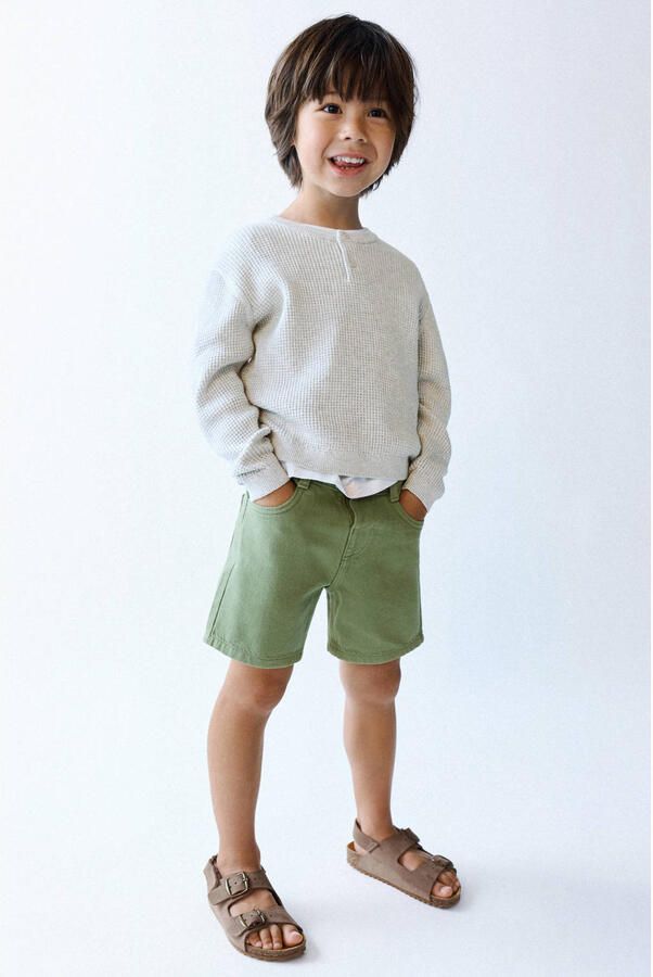 Mango Kids denim short kaki