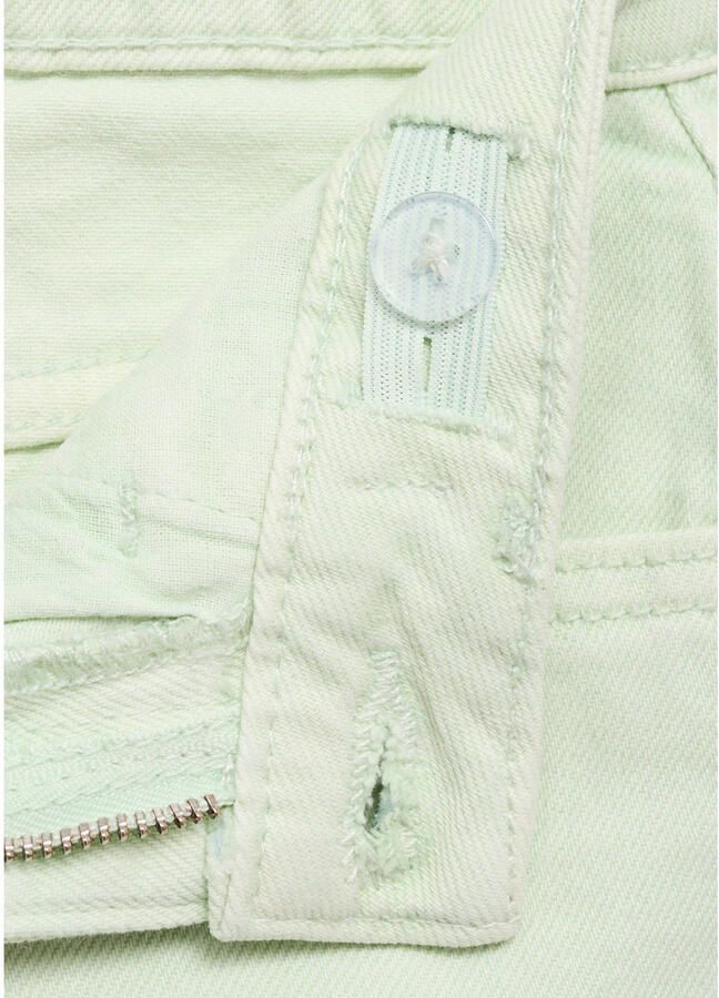 Mango Kids denim short lichtgroen - Foto 2